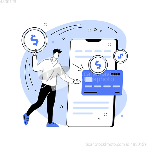 Image of Fees and funding abstract concept vector illustration.