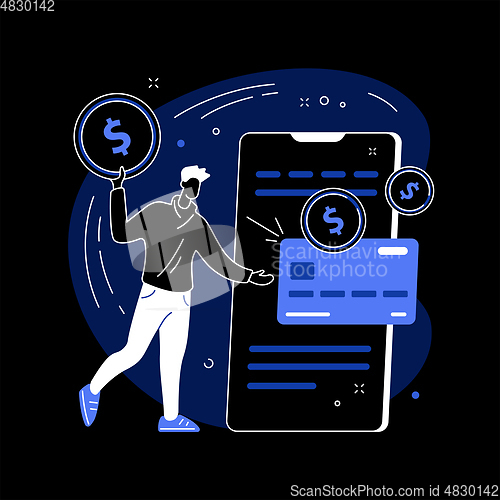 Image of Fees and funding abstract concept vector illustration.