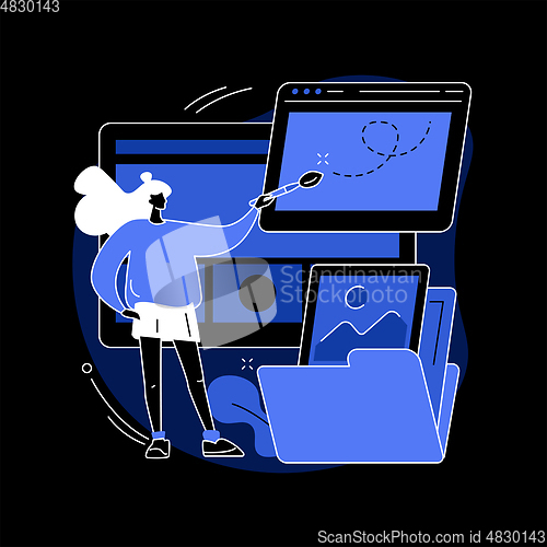 Image of Web design abstract concept vector illustration.