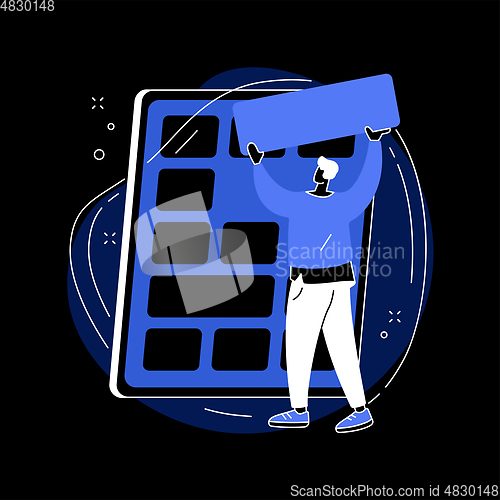 Image of Portfolio abstract concept vector illustration.