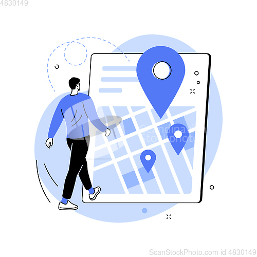 Image of Get directions abstract concept vector illustration.