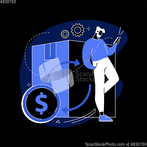 Image of Returns and refunds abstract concept vector illustration.