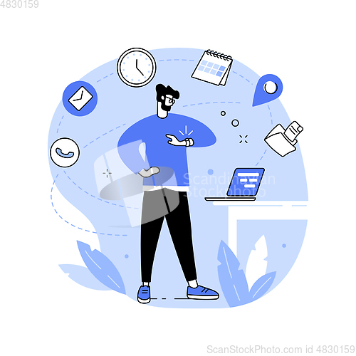 Image of Executive jobs abstract concept vector illustration.