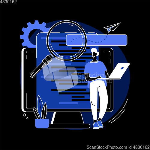 Image of HTML5 website development abstract concept vector illustration.