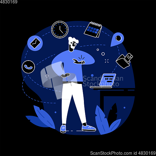 Image of Executive jobs abstract concept vector illustration.