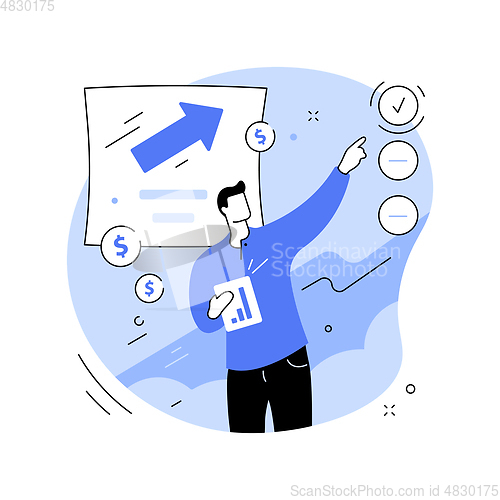 Image of Career growth abstract concept vector illustration.