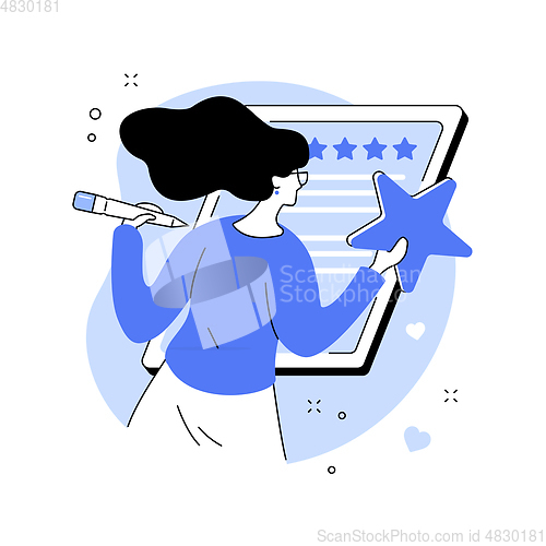 Image of Feedback abstract concept vector illustration.