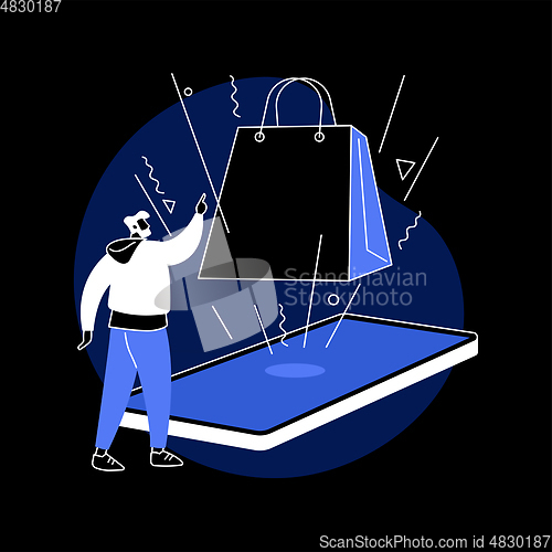 Image of Product abstract concept vector illustration.