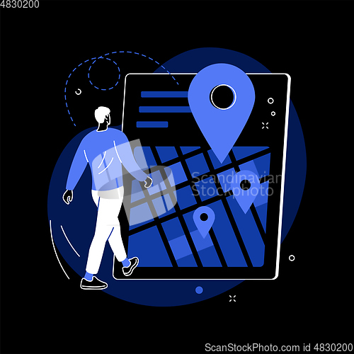 Image of Get directions abstract concept vector illustration.