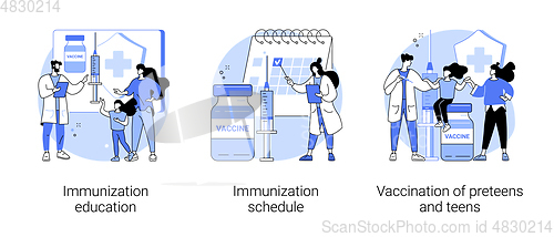 Image of Public health program abstract concept vector illustrations.