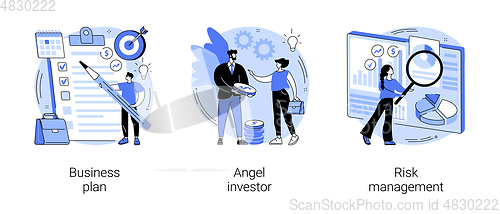 Image of Startup development abstract concept vector illustrations.