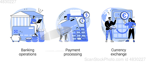 Image of Financial services abstract concept vector illustrations.