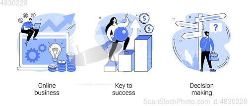 Image of Business opportunity abstract concept vector illustrations.