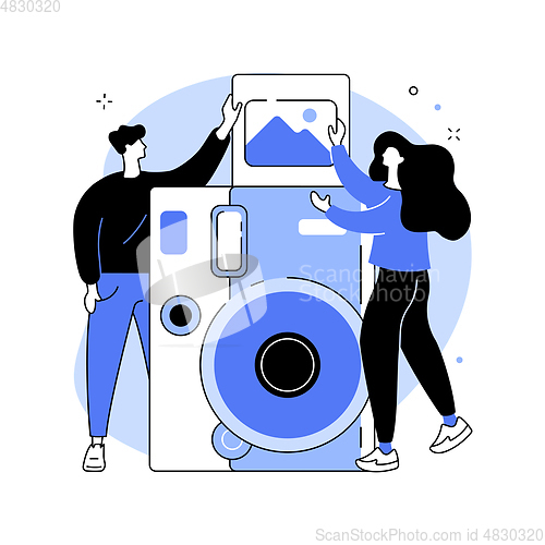 Image of Photography workshop abstract concept vector illustration.