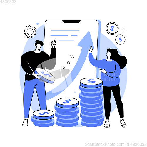 Image of Investment abstract concept vector illustration.