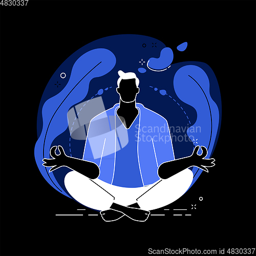 Image of Mindfulness abstract concept vector illustration.