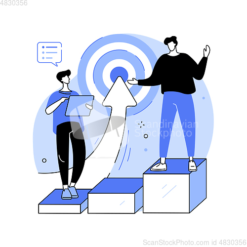 Image of Business leadership abstract concept vector illustration.