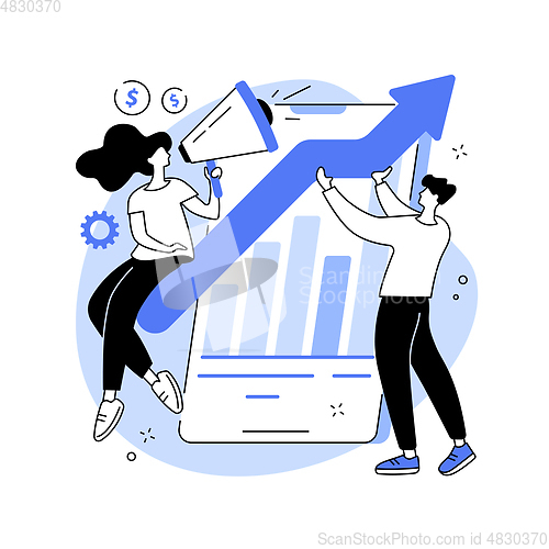 Image of Marketing team abstract concept vector illustration.