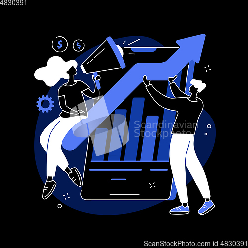 Image of Marketing team abstract concept vector illustration.
