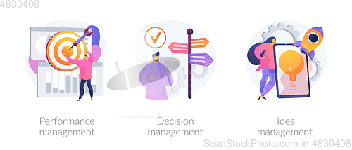 Image of Management solutions vector concept metaphors