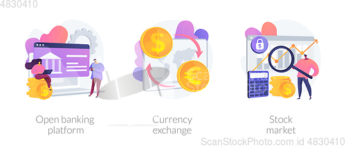 Image of Financial system vector concept metaphors