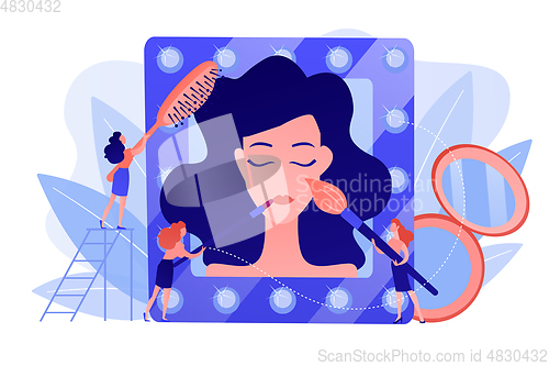 Image of Beauty salon concept vector illustration.