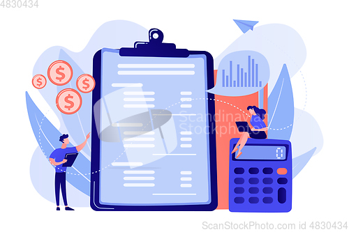 Image of Income statement concept vector illustration.