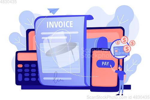 Image of Payment terms concept vector illustration