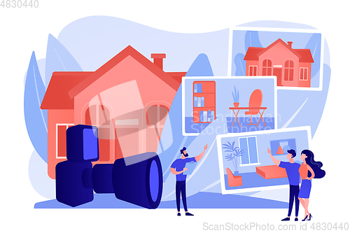 Image of Real estate photography concept vector illustration