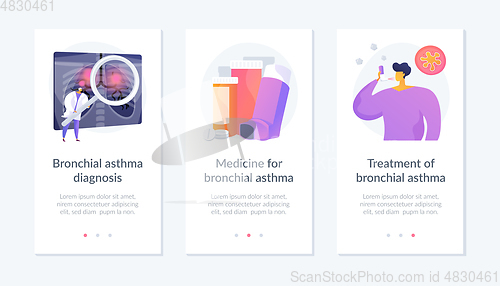 Image of Asthma webpage template.