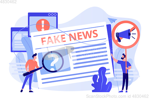 Image of Fake news concept vector illustration