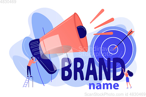 Image of Brand name concept vector illustration.