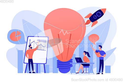 Image of Vision statement concept vector illustration.