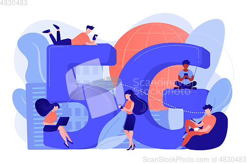 Image of 5g network concept vector illustration.