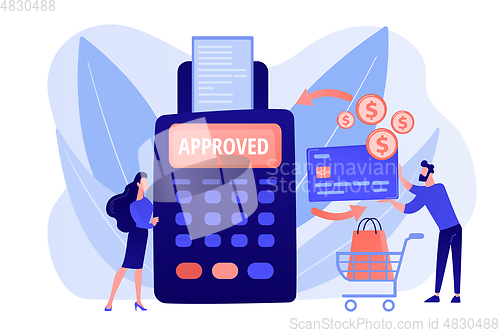 Image of Payment processing concept vector illustration