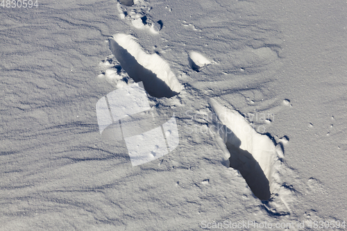 Image of Snow drifts in winter