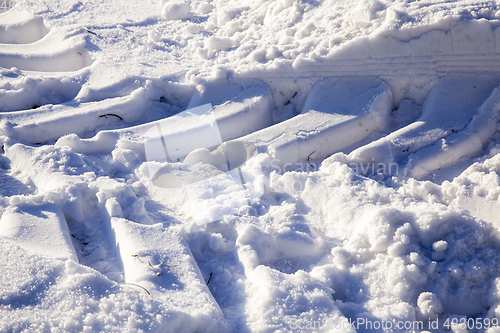 Image of Snow drifts in winter