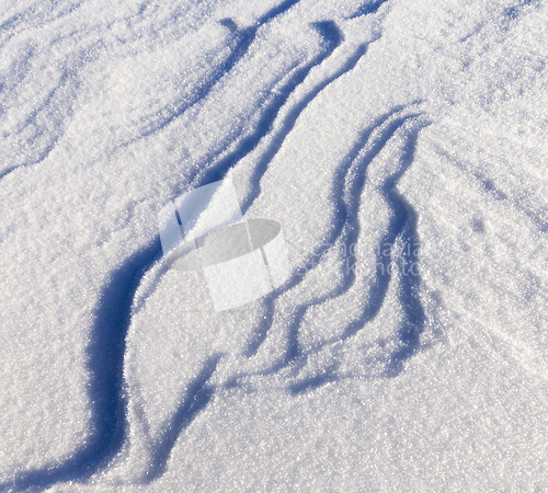 Image of Snow drifts in winter