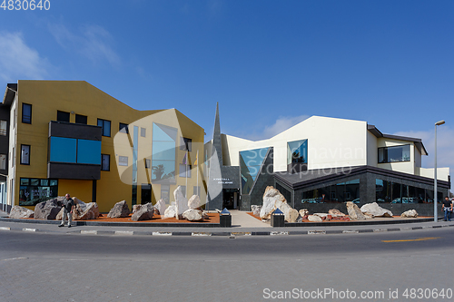 Image of street in Swakopmund city, Namibia