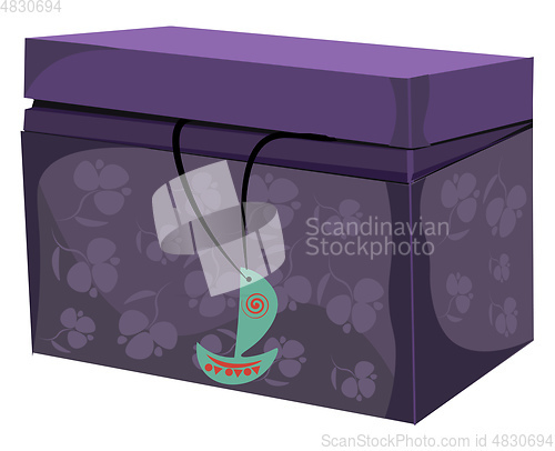 Image of A large jewelry box vector or color illustration