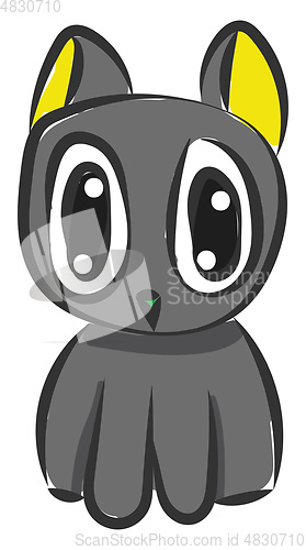 Image of Funny cat vector or color illustration