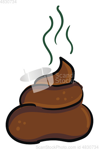 Image of Smelly turd vector or color illustration