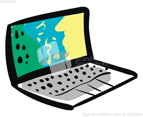 Image of Notebook illustration vector on white background 