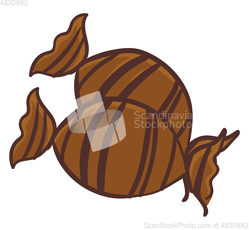 Image of Brown Candy vector or color illustration