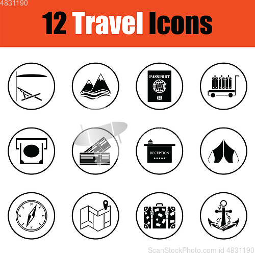 Image of Travel icon set