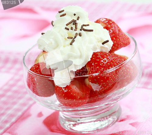 Image of Strawberries with cream