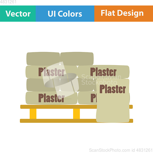 Image of Palette with plaster bags icon