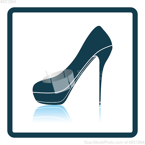 Image of High heel shoe icon