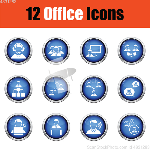 Image of Office icon set.