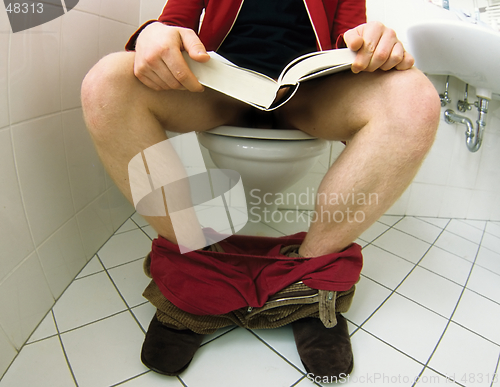 Image of Reading in the loo